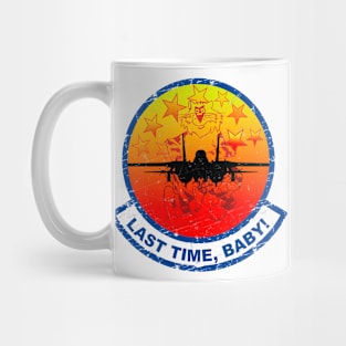 Grumman F-14 Tomcat - Last Time, Baby - Grunge Style Mug